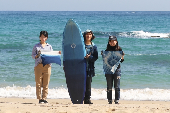 永原レキ　空海藍サーフボード